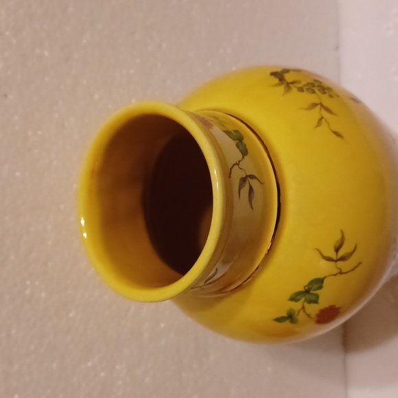 HYALYN Pottery Vase #823 Made in Hickory, NC Floral Chinoserie Style - Picture 4 of 14